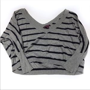 Eastside Westside | Striped Crop Sweater